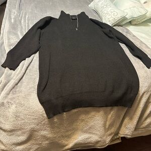 Black sweater dress